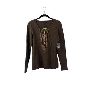 Reba Women's Imperial Mocha Long Sleeve Top